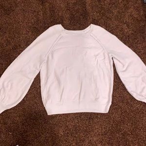 AE boucle balloon sleeve sweater